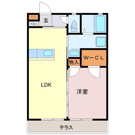 エステート永添の物件間取画像